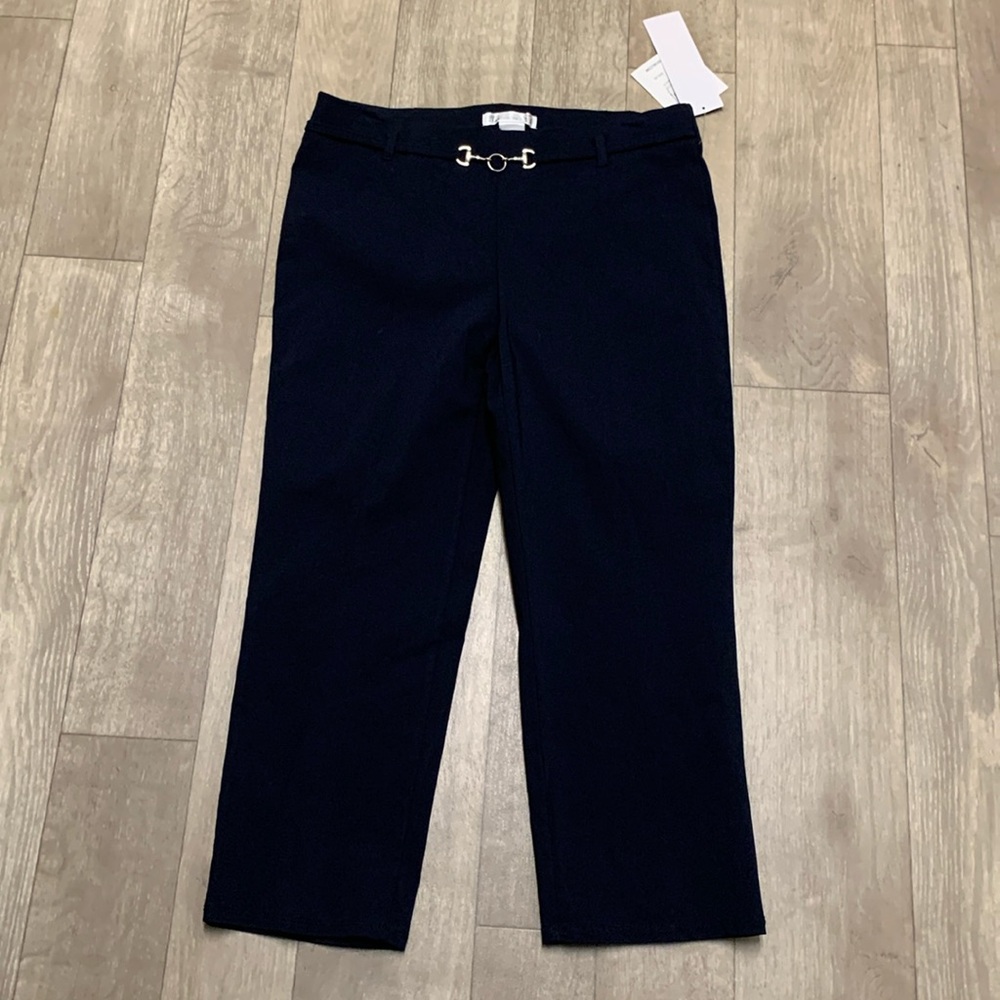 Womens NWT 89Th & Madison‎ Straight Leg Casual Crop Pants